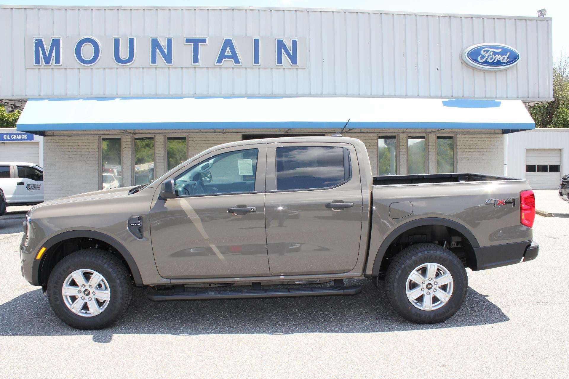 2026 Ford Ranger XL in Marsh Gray — front three-quarter view